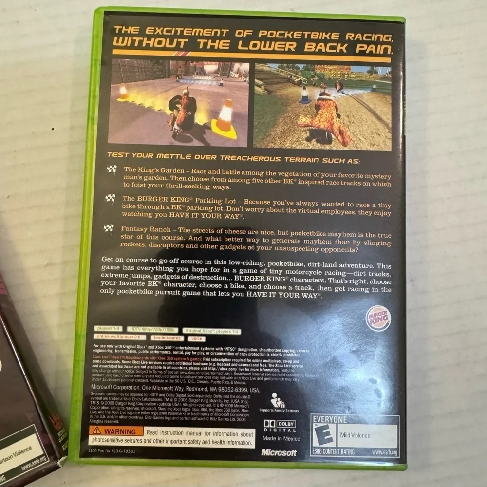 Xbox Big Bumpin & PocketBike Racer Rated E Video Games